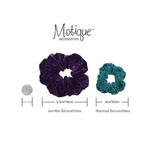 Terciopelo Jumbo negro Scrunchy_4