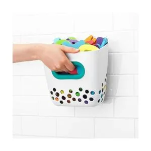 OXO Tot. Papelera de juguete para baño color verde azulado_5