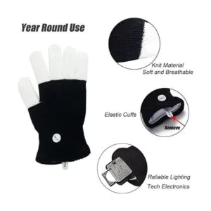 Guantes Luwint con dedos luminosos con luces LED de colores_5