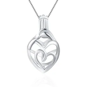 LGSY Colgantes de jaula de amor de plata de ley 925 para_1