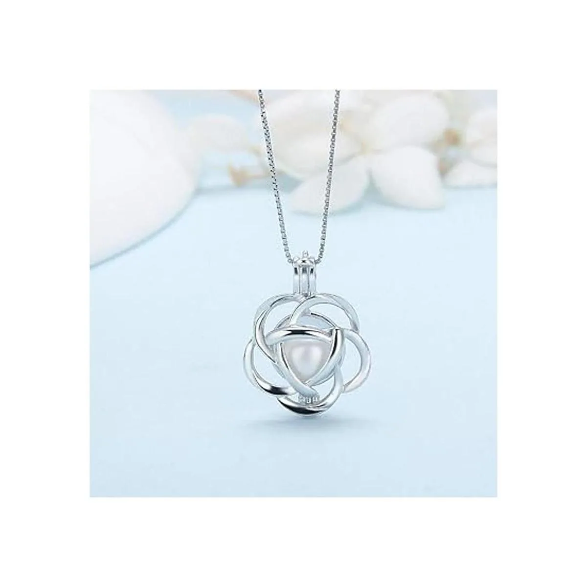 LGSY Colgantes de jaula de perlas de plata de ley para_4