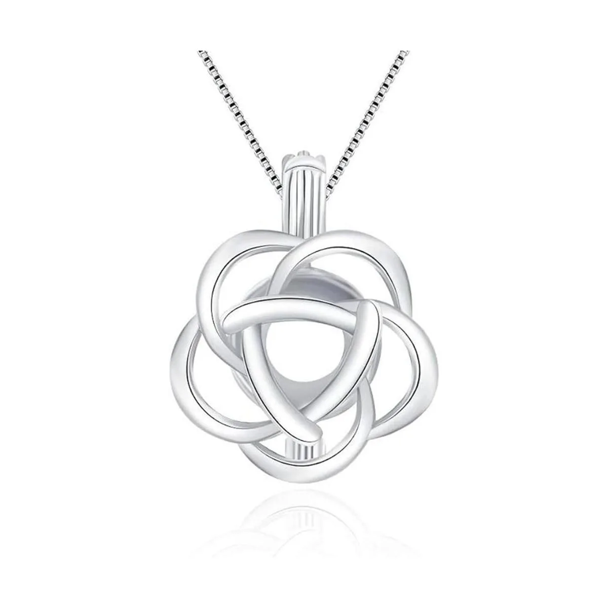 LGSY Colgantes de jaula de perlas de plata de ley para_1