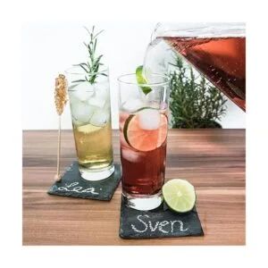 Navaris Posavasos de pizarra natural 4 x 4 pulgadas_3