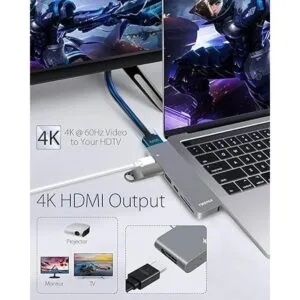 TWOPAN MacBook Pro Air Hub adaptador USB 7 en 2_5