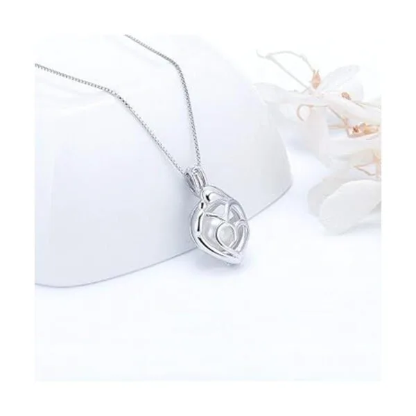 LGSY Colgantes de jaula de amor de plata de ley 925 para_5