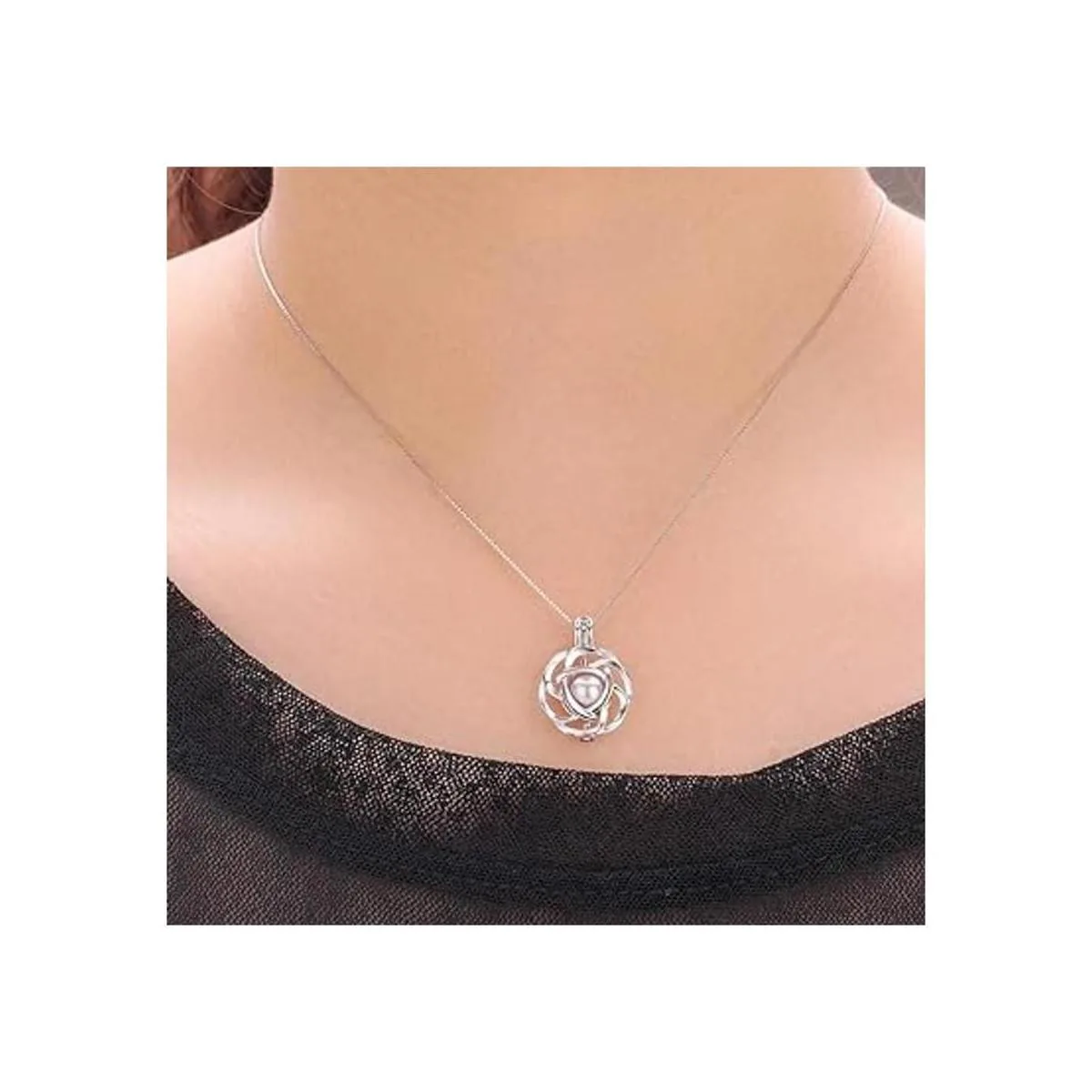 LGSY Colgantes de jaula de perlas de plata de ley para_7