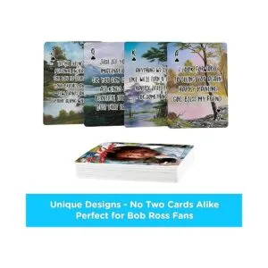 Aquarius Bob Ross Citas Multi Imagen Jugar Baraja Cartas_3