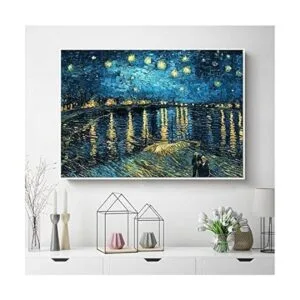 Faraway 5d DIY Diamond Pintura Noche estrellada sobre el_2