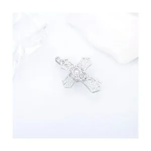 LGSY Colgante de plata de ley 925 con jaula de cruz para_3