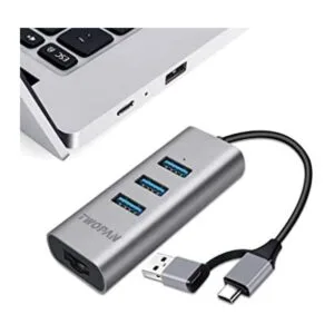 TWOPAN Hub USB 3.0 Ethernet adaptador USB C a Ethernet 3_1