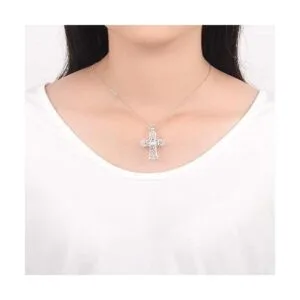 LGSY Colgante de plata de ley 925 con jaula de cruz para_6