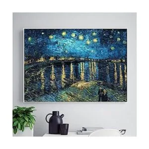 Faraway 5d DIY Diamond Pintura Noche estrellada sobre el_1