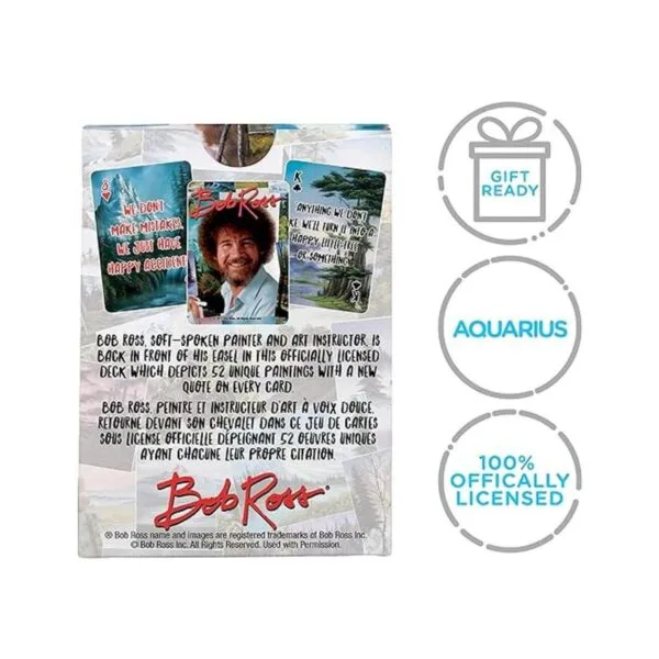 Aquarius Bob Ross Citas Multi Imagen Jugar Baraja Cartas_4