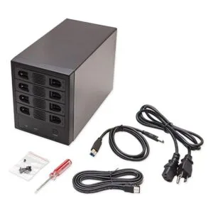 Syba SYENC50104 Caja de disco duro SATA III de 4 bahías de_6