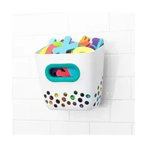 OXO Tot. Papelera de juguete para baño color verde azulado_3