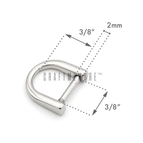 CRAFTMEMORE Anillo de tornillo pequeño con anillos en D_4