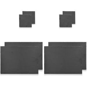 Navaris Posavasos de pizarra natural 4 x 4 pulgadas_5