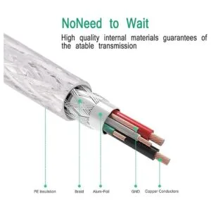 Cable de impresora de 30 pies cable de escáner 2.0 cable_4