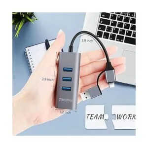 TWOPAN Hub USB 3.0 Ethernet adaptador USB C a Ethernet 3_5