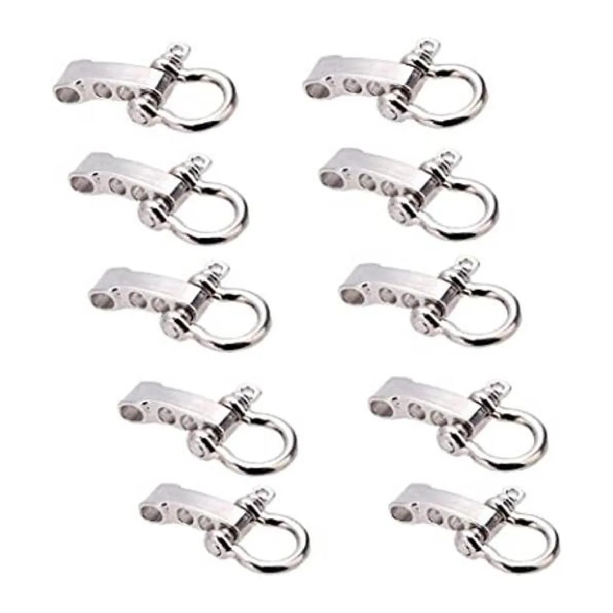 Hewnda 10 juegos de grillete de lazo de acero inoxidable_1