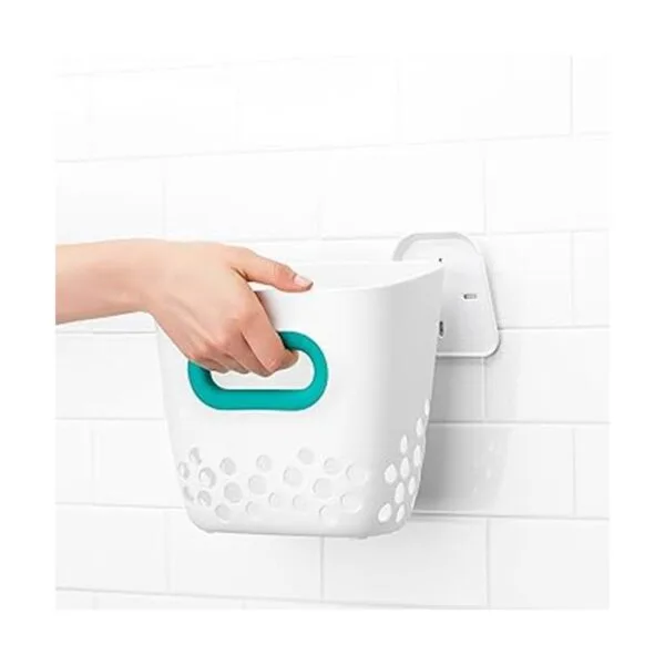 OXO Tot. Papelera de juguete para baño color verde azulado_6