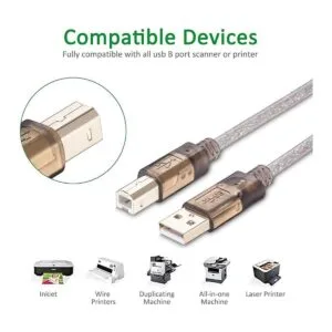 Cable de impresora de 30 pies cable de escáner 2.0 cable_5