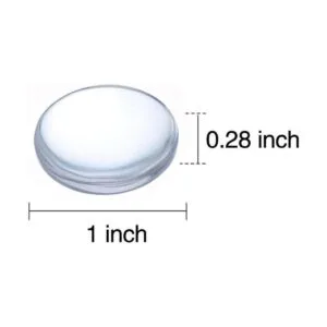 60 piezas de cúpula de cristal transparente de imitación_2