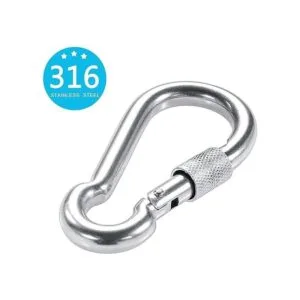 PROND Mosquetones de bloqueo mosquetón resistente acero_2