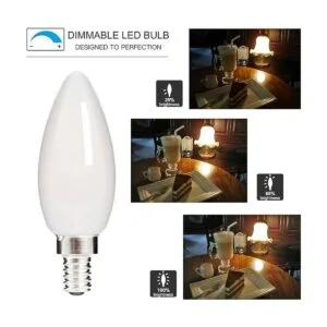 HOLA Bombilla LED de candelabro equivalente a 40 W_2