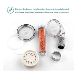 PRUGNA Cabezal de ducha LED con manguera y soporte de_5