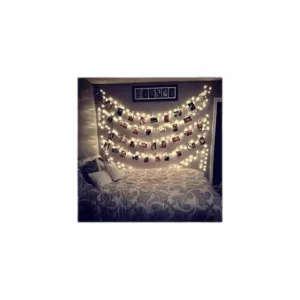 AOSTAR Tira de luces de 10 pies 10 pies color blanco_1