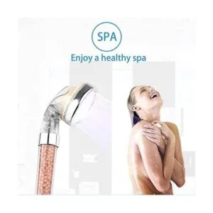 PRUGNA Cabezal de ducha LED con manguera y soporte de_6