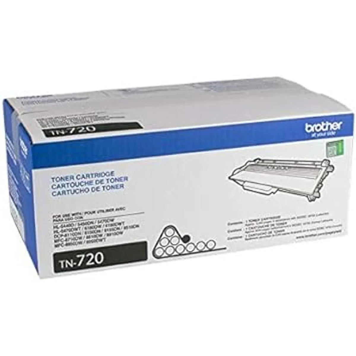 Brother TN720 TN720 Cartucho de tóner láser negro 2_2