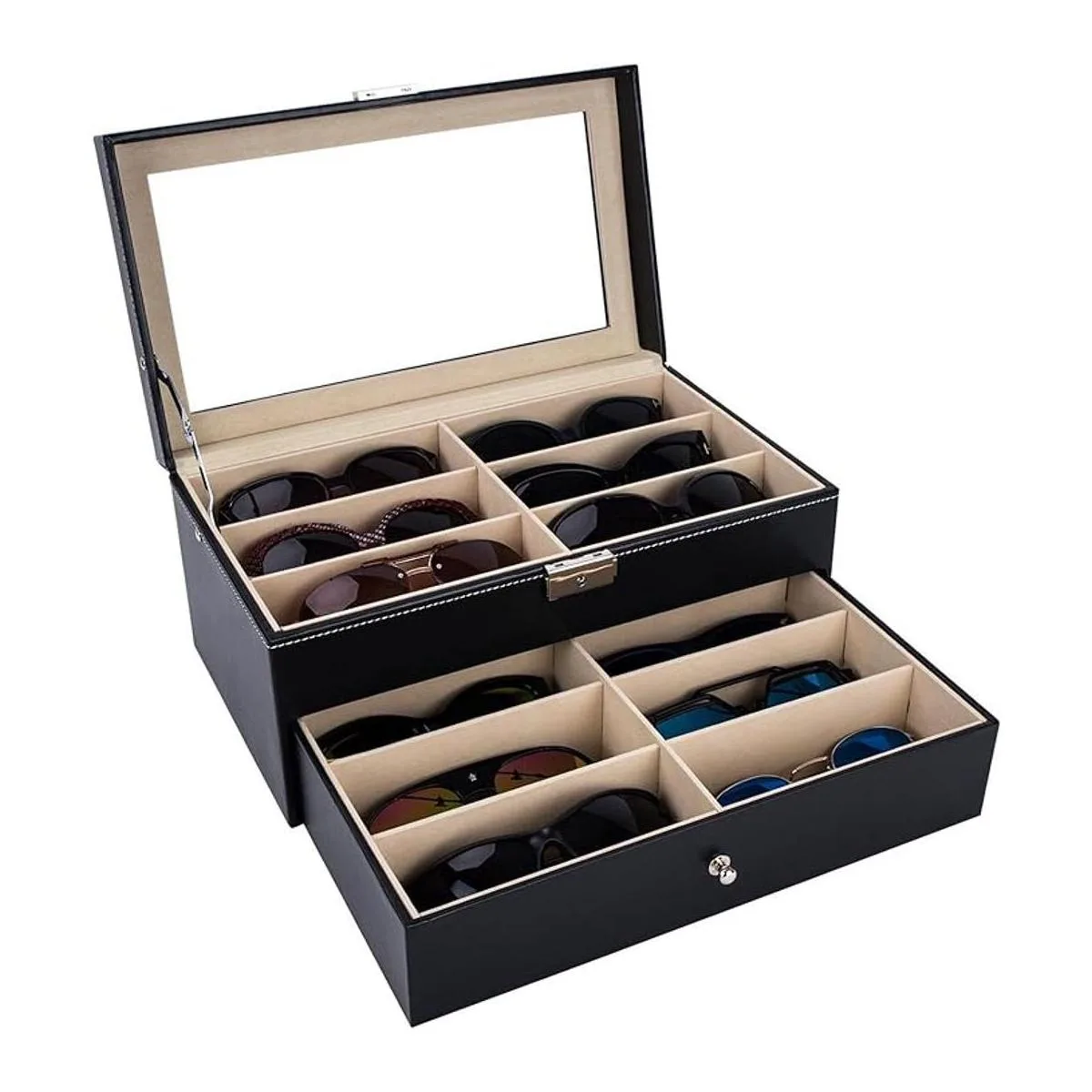 AUTOARK AW023 Organizador de cuero con cerradura para_1