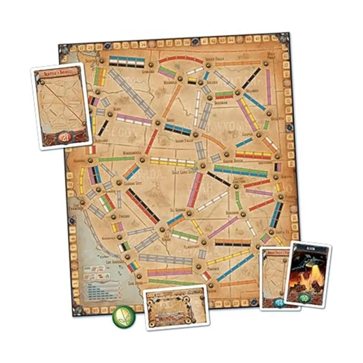 Ticket To Ride Map Collection V6 Francia y Viejo Oeste_2