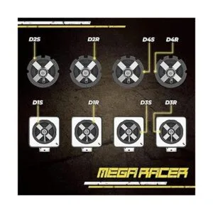 Mega Racer Bombilla D2S Foco de reemplazo para faros de_4