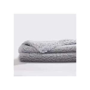 Reafort Funda de almohada Sherpa ultra suave con cierre_3