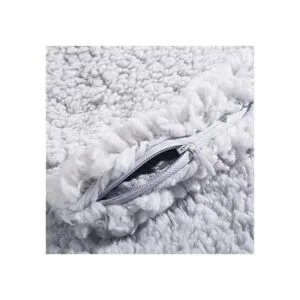 Reafort Funda de almohada Sherpa ultra suave con cierre_7