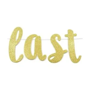 Banner con purpurina dorada de Last Fling Before the Ring_2