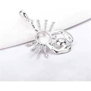 LGSY Colgantes de plata de ley 925 con perlas de cangrejo_3