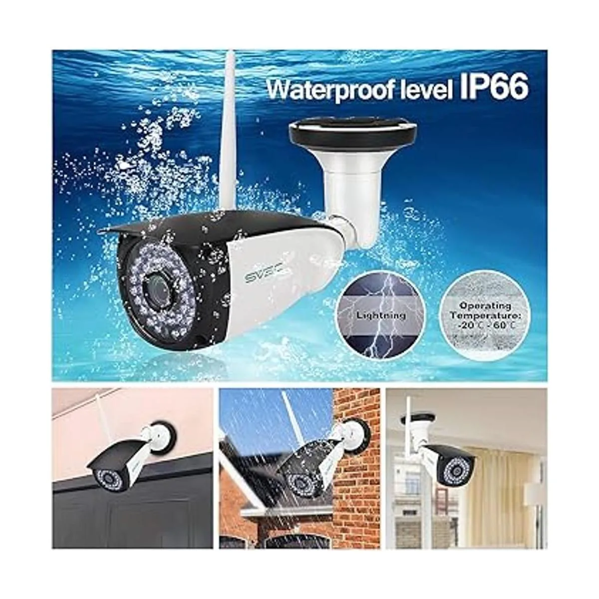 Cámara WiFi para exteriores SV3C 1080P ONVIF Conformance_5