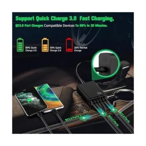 Cargador de coche USB de múltiples puertos 96 W 6_4