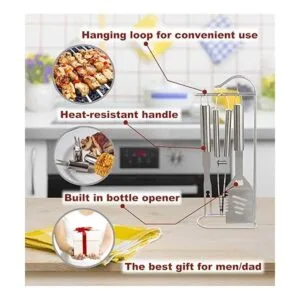 ROMANTICIST Juego de 20 herramientas de parrilla de_5