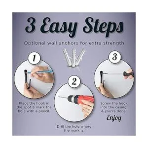 Ganchos para toallas de pared para baño y cocina gancho_5