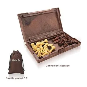 ColorGo Juego de ajedrez magnético de viaje mini juego de_4