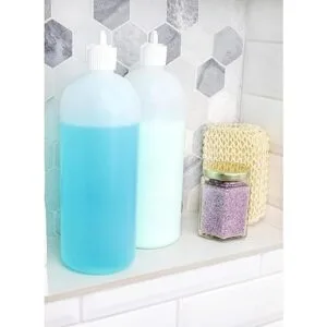 Botellas de plástico con tapa abatible de 32 onzas_2