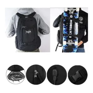 Mochila para patineta baloncesto viajes escuela bolsa_4