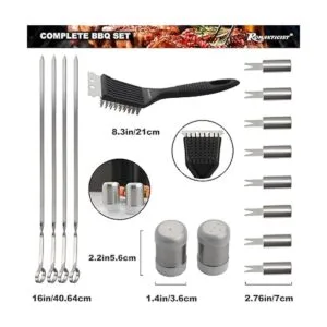 ROMANTICIST Juego de 20 herramientas de parrilla de_3