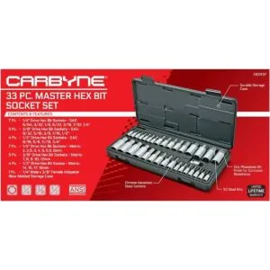 CARBYNE Juego de 33 puntas hexagonales maestras puntas de_3