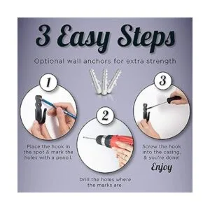 Gancho para montar en la pared gancho decorativo de_5